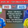 India Women vs Australia Women