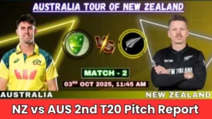 NZ vs AUS 2nd T20 Match Pitch Report In Hindi