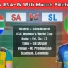SL-W vs RSA-W Pitch Report In Hindi