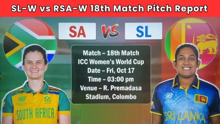 SL-W vs RSA-W Pitch Report In Hindi