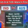 AUS vs IND 3rd T20 Match Pitch Report