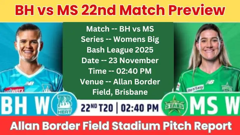 BH vs MS 22nd Match Pitch Report