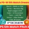 BH vs PS 6th Match Pitch Report
