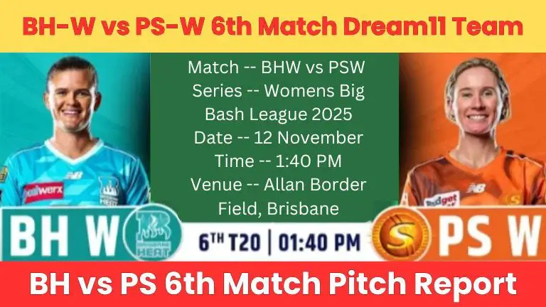 BH vs PS 6th Match Pitch Report