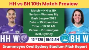 HB vs BH 10th Match Pitch Report
