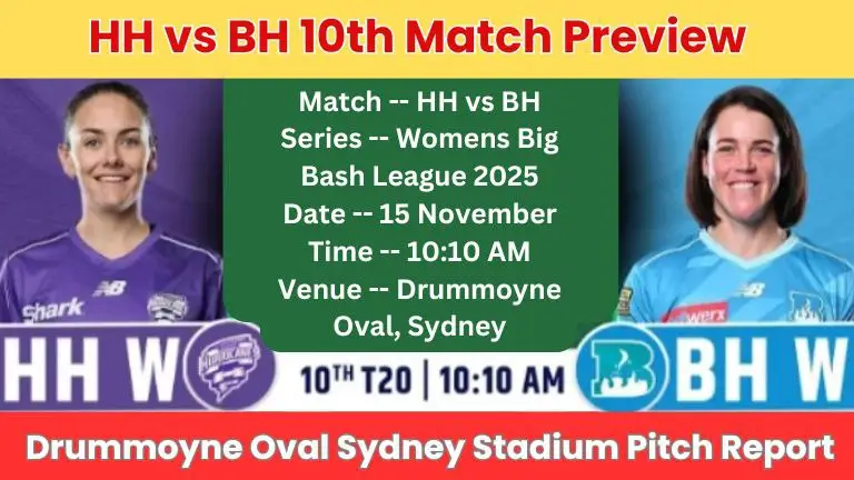 HB vs BH 10th Match Pitch Report