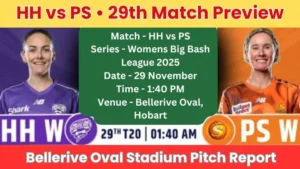 HH vs PS Pitch Report In Hindi