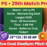 HH vs PS Pitch Report In Hindi