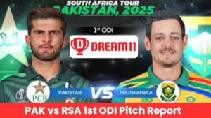 PAK vs RSA 1st ODI Pitch Report In Hindi