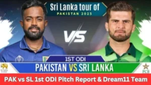 PAK vs SL 1st ODI Pitch Report
