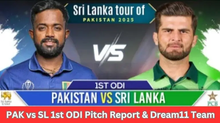 PAK vs SL 1st ODI Pitch Report