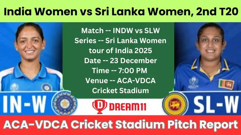 IND-W vs SL-W 2nd T20 Match Pitch Report In Hindi