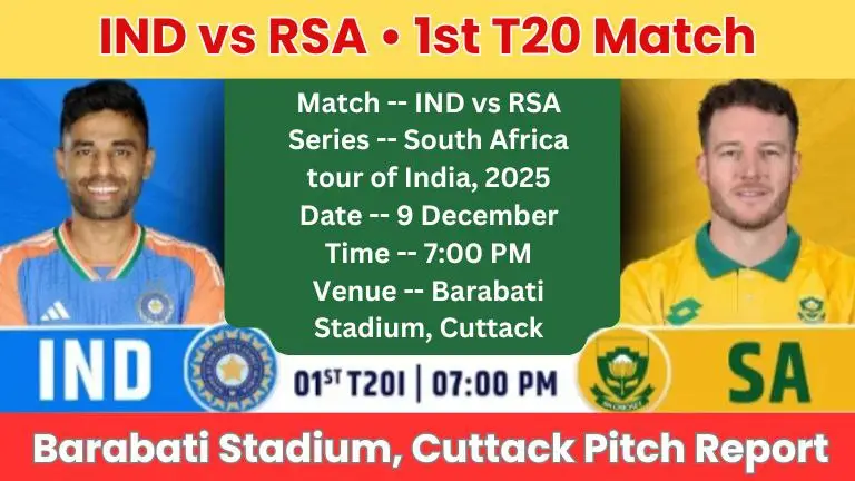 IND vs RSA Pitch Report In Hindi