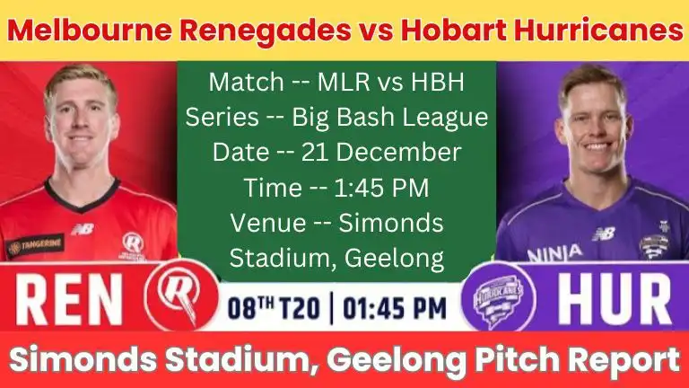 MLR vs HBH 8th Match Pitch Report In Hindi