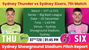 SYT vs SYS 7th Match Pitch Report In Hindi