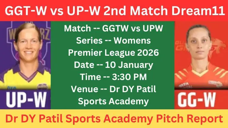 GGT-W vs UP-W 2nd Match Dream11