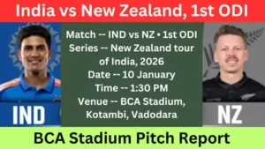 IND vs NZ 1st ODI Pitch Report In Hindi