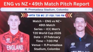 ENG vs NZ 49th Match Pitch Report