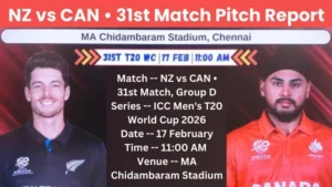MA Chidambaram Stadium Pitch Report
