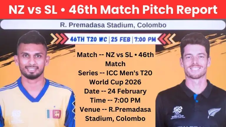 NZ vs SL 46th Pitch Report