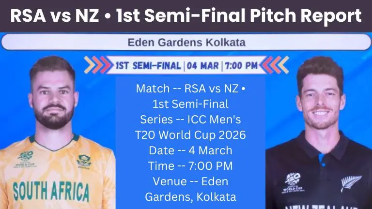 RSA vs NZ 1st Semi-Final Pitch Report