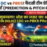 DC vs PBKS Pitch Report In Hindi