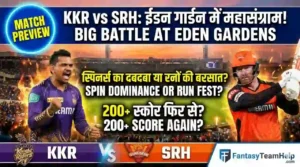 KKR vs SRH 6th Match Pitch Report In Hindi