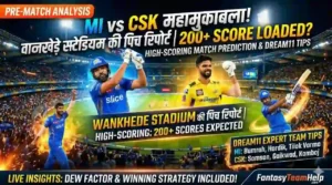 MI vs CSK Pitch Report In Hindi